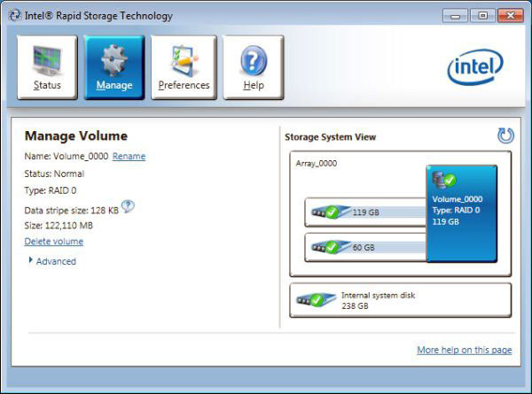 Intel Rapid Storage Technology (RST-VMD) Driver v.20.0.0.1037 скачать на Windows